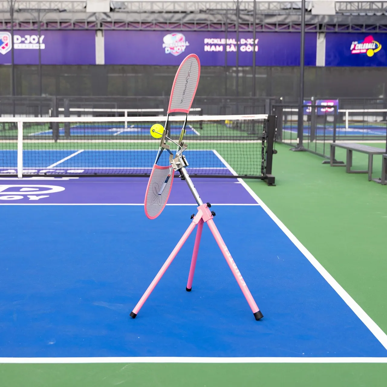 thiết bị tập topspin pickleball hồng 6